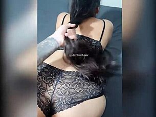 Dios mío, how could you do this to me? Found this video on my girlfriend's phone, she's a total wild one uncensored 😱