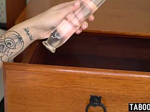 Teen mina k wakes up an older man and enjoys interracial fun with his big black cock.