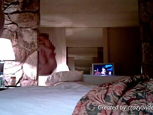 Hot blonde amateur explores her desires in a casual bedroom setting with enthusiasm