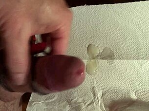 Intense Cumshot Close Up Action