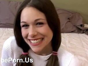 sweet teen girl explores new opportunities in intriguing porn casting interview with cute charm