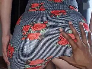 Petite Latina Teen Takes Huge BBC in Anal Doggystyle at University Party