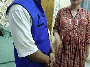 The beautiful Indian housewife experienced her first intense encounter in various positions, exploring desires intimately.