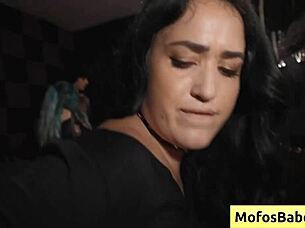 Nia Bleu and Brett Maker in horny brunette with amazing big naturals getting wet cunt pounded