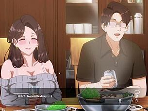 uncensored hentai shows horny housewives in late night bedroom affairs