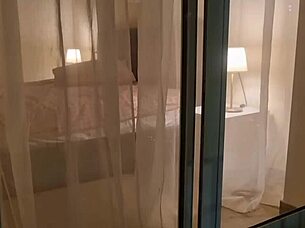 Italian stud rips panties spits on horny cock for quick anal handjob cumshot dirty talk