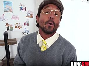 Threesome With Granny And Grandpa Fucking Hard!