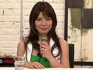 Karen Natsuhara delivers hot Asian blowjob leading to wild group sex with big tits facials 😍🍆💦