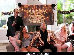 Hot milfs, are you ready to please your ex-husband in this bdsm threesome?