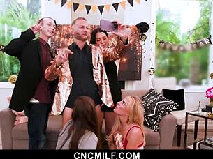 Hot milfs, are you ready to please your ex-husband in this bdsm threesome?