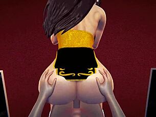 Chun Li Tempts in 3D Hentai Action