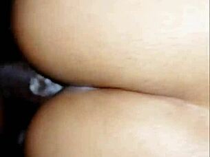 Whoa, check out this amateur couple's homemade anal sex with ass and pussy fucking in the bedroom 😈🍑