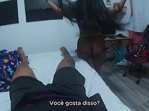 desperate milf leyne rodriguez needs help with her new job in brazilian lingerie roleplay