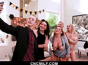 Hot milfs, are you ready to please your ex-husband in this bdsm threesome?