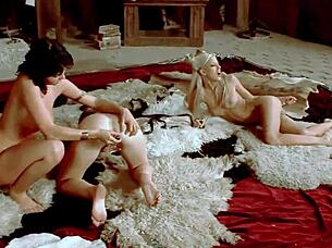 I uh watched this hardcore lesbian threesome with anal fucking dildos and pussy licking by hot babes in uniforms