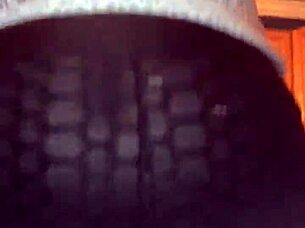 Amateur wife with big tits and big ass starts dancing wildly, shaking her curves everywhere