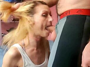 Vanessa Hastings takes a rough throat fucking. She gets sloppy with gagging and choking in homemade Canadian fetish action.