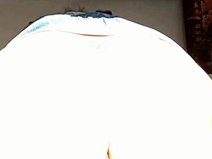 mature blonde wife humps her wet shaved pussy lips in homemade exhibitionist display