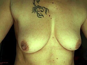 hey, check out this sexy mature milf showing off her natural tits and hairy pussy