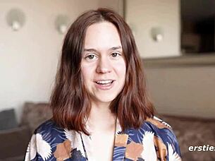 Anca Enjoys Intense Dildo Masturbation With Shaved Pussy And Natural Tits In Solo Session