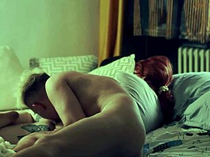 What happens when stepmom shares a bed with her stepson for some naughty fun at night?