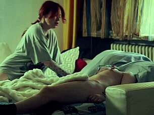 What happens when stepmom shares a bed with her stepson for some naughty fun at night?