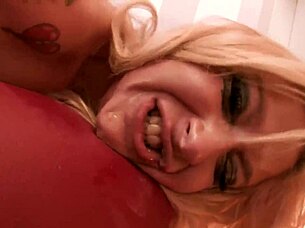 milf with big boobs dives into rough interracial action