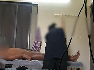 finally this thailand spa lady? she jerked my cock with expert handjob massage skills