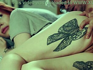 What happens when stepmom shares a bed with her stepson for some naughty fun at night?