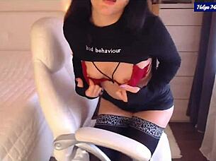 hey, helga muah's bad behavior in red lingerie with ass wiggling tease is so sexy! 🍑🔥