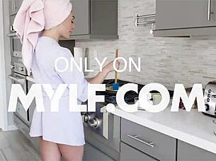 Oh Wow, Tiny Young Blonde Teen Thief Paisley Bennett Gets Dominated by Big Cock Guard