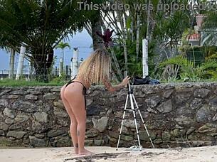 Black Couple Picks Up Unknown Brunette Latina From Beach For Interracial Bisexual Threesome Kissing Adventure At Home