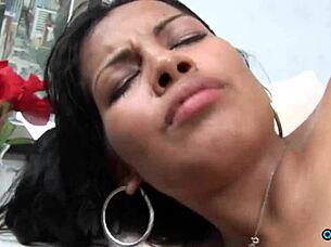 BRUNETTE GIRL WITH BIG TITS GETS FUCKED HARD AND ROUGH WITH TITTY FUCK AND CUMSHOT!