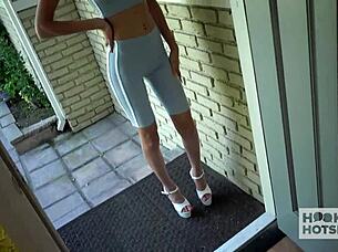 Brunette supermodel Jada Doll HOOKS UP with Bryan Gozzling for WET doggystyle and deepthroat ACTION