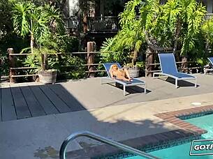 Petite Latina Destiny Cruz bends over for ball licking and rimjob. She rides cowgirl style until getting a wet creampie in quick missionary pounding.