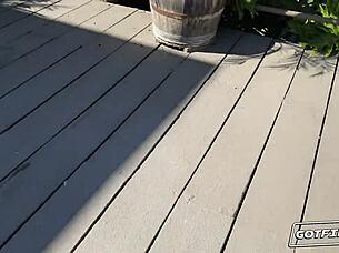 Petite Latina Destiny Cruz bends over for ball licking and rimjob. She rides cowgirl style until getting a wet creampie in quick missionary pounding.