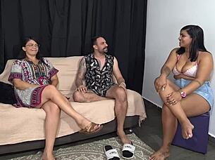 fode cast - she got the teacher excited just by touching with her hands during the amateur interview massage