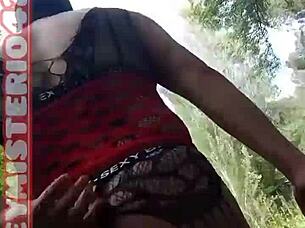 Hot Damn! Reymisterio422 Struts Through Steamy Forest In Crossdressing Gear On July 1 2025!