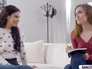 College Girls Play Game and Lick Hairy Pussy