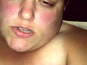 part one of this bbw pounding her hairy pussy with a vibrator 😈🍆