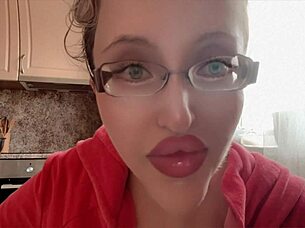 huge kinky adventure unfolds with glasses and long nails in fetish scene