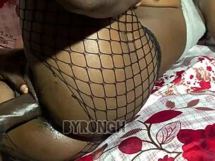 Massive Big Black Cock Pounds Tight African Pussy Hardcore In Intense Doggystyle And Quickie Group Action