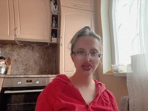 huge kinky adventure unfolds with glasses and long nails in fetish scene