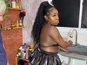 i uh love fucking the boss's son as naughty maid begging to remove condom and pound my pussy raw finishing in my mouth