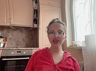 huge kinky adventure unfolds with glasses and long nails in fetish scene