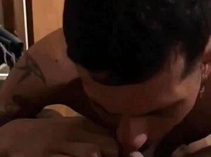 grindr cruising with discreet guy who craved a hot blowjob 😏 i sucked his big cock until he creampied