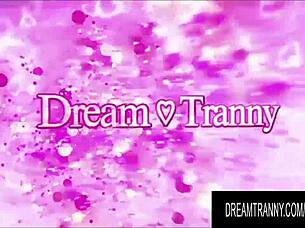 Big tittied shemales ride hard cocks in intense anal compilation with bareback action