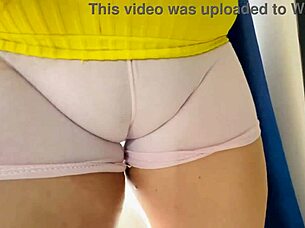 Colombian Latina wife with giant cameltoe seduces lovers while doing chores at home craving cock and cum in New York USA