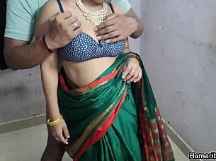 Why not fuck this hot Indian desi bhabhi hard while she's in that sexy pink silky saree?
