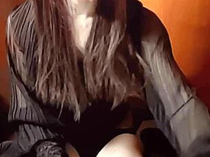 Why does this cute Japanese ladyboy masturbate so quietly like a total pervert?